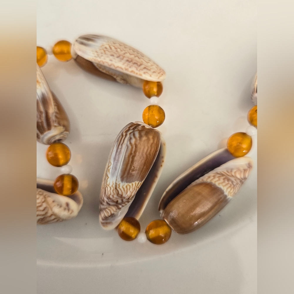 Natural Shell Pullover Boho Beachy Necklace - Picture 8 of 8